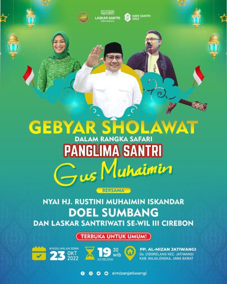 Datang Ke Al Mizan Jatiwangi, Doel Sumbang Hibur Warga Rayakan Hari Santri Nasional